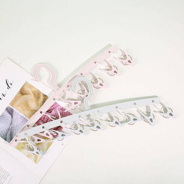 8-Clasp Sock Drying Hanger
