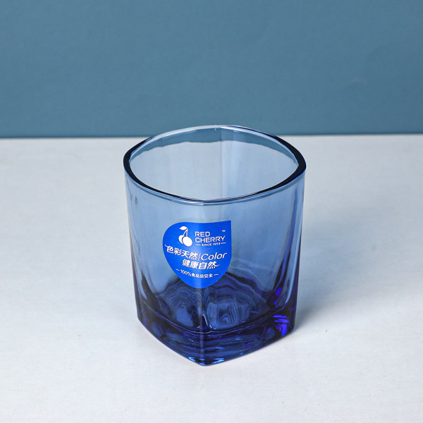 Red cherry - blue glass cup - 306C