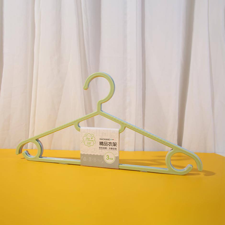 Compact Fine-Printed Clothes Hanger - 3pcs - 526-1
