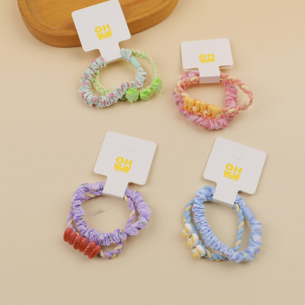 Fruit Color Elastic Bands 2pcs - 4