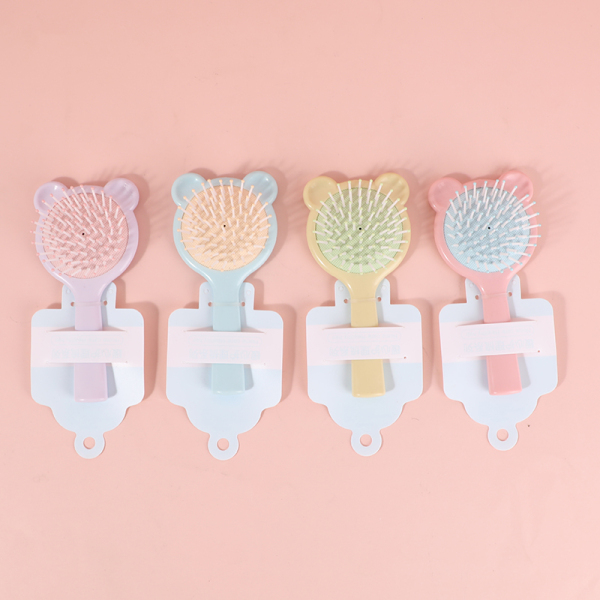 Candy-colored Bear Head Airbag Comb