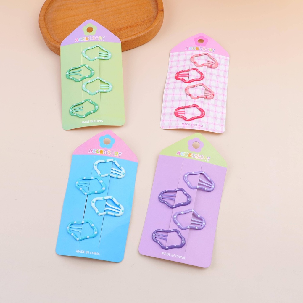 Fashion colorful hollow cloud BB clips