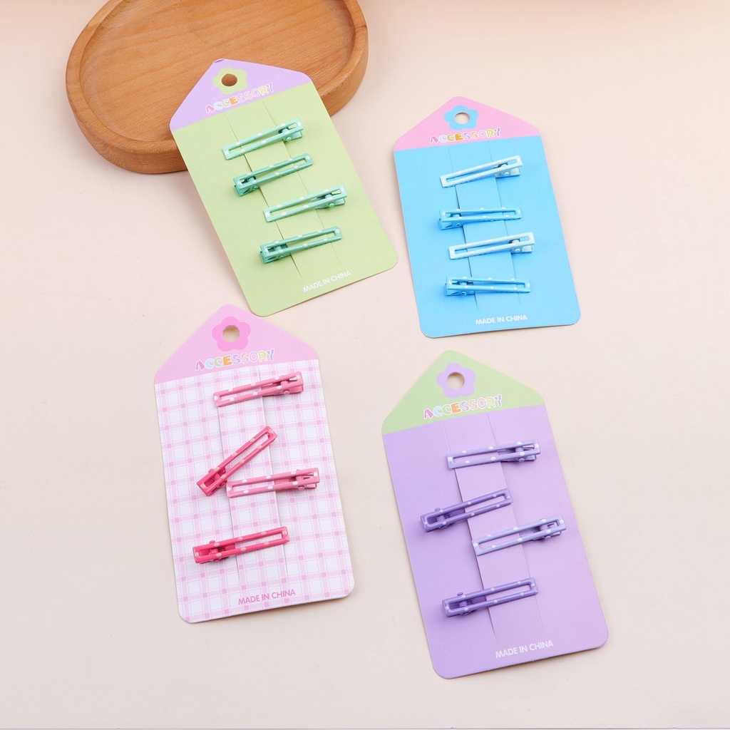 Colorful hollow single-line BB clips series - 2