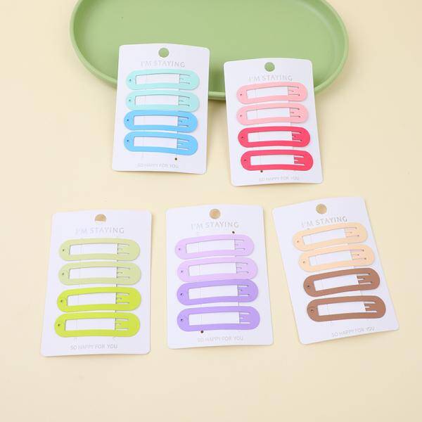Summer oval style BB clips 4 pieces