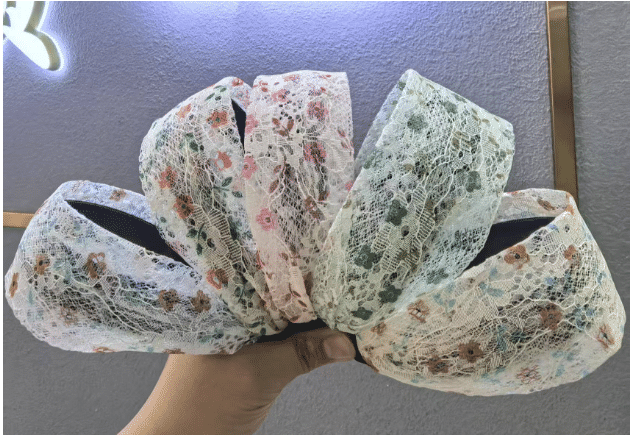 Small flower white lace hairband