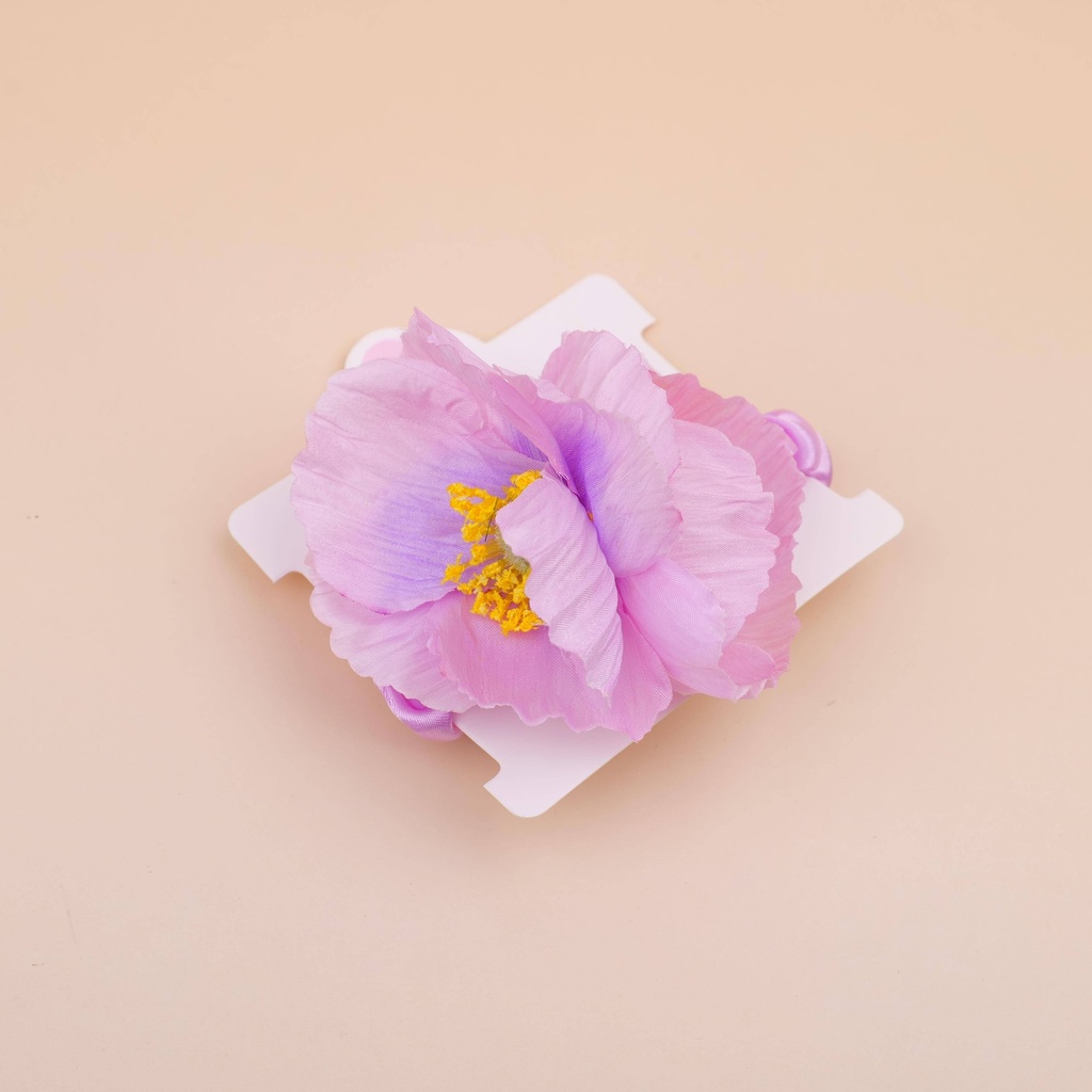 Purple flower elastic band