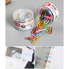 Plastic-coated paper clip 33mm-100pcs