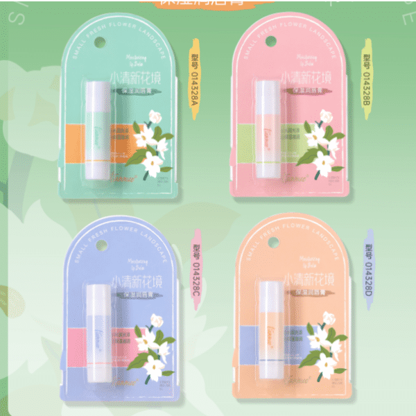 Tina fresh and light flower mirror moisturizing lip balm