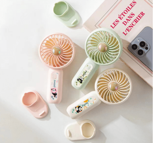 Panda Peach Whirlwind Handheld Fan