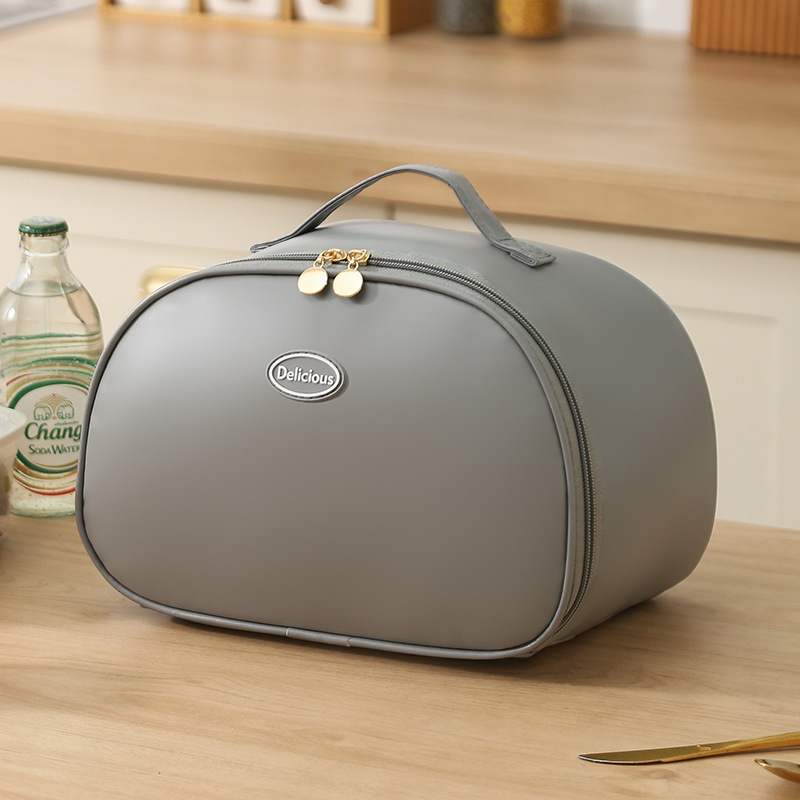 Pu Half-Round Lunch Bag