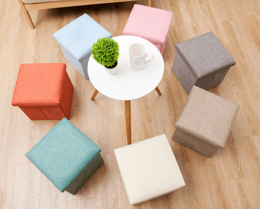 Fabric Storage Stool25*25*25cm