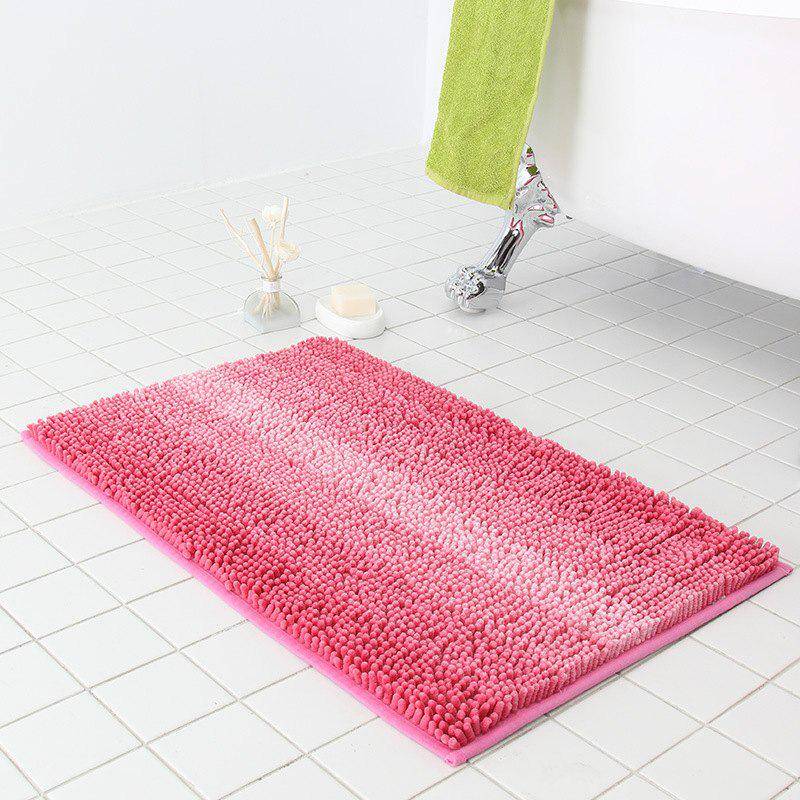Chenille Gradient Deep Blue Carpet-pink