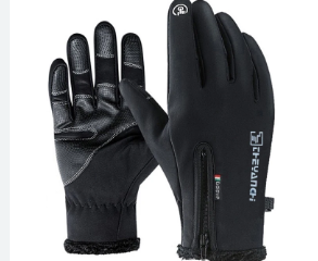 Windprrof Zip Gloves For Men