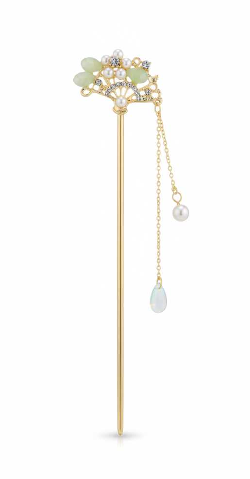 1 Piece Classic Chinese Hair Pin – Vintage-Inspired Hair Stick Accessory for Elegant Hairstyles & Special Occasions