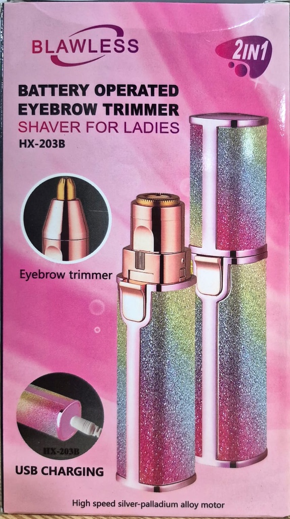 Rechargeable 2 In 1 Eyebrow Trimmer Flawless Facial And Eyebrow Razor For Women Portable And Easy To Use
