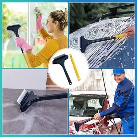Extendable 2-in-1 Window & Screen Cleaner, Cleans mesh screens, glass windows, and cars 