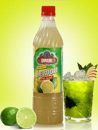 Druk Lemon Squash Refreshing Fruit Syrup (700ml)