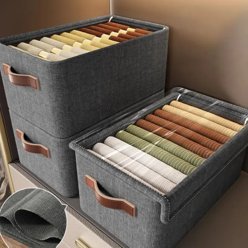 Cover Wardrobe Clothes Storage Box With Cover with Steel Frame With Lid