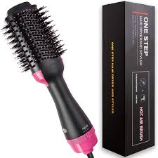One Step Hot Air Brush, 3-in-1 Hair Dryer Hair Brush & Styler Comb & Volumizer Multi-functional Straightening Curler Comb Roller