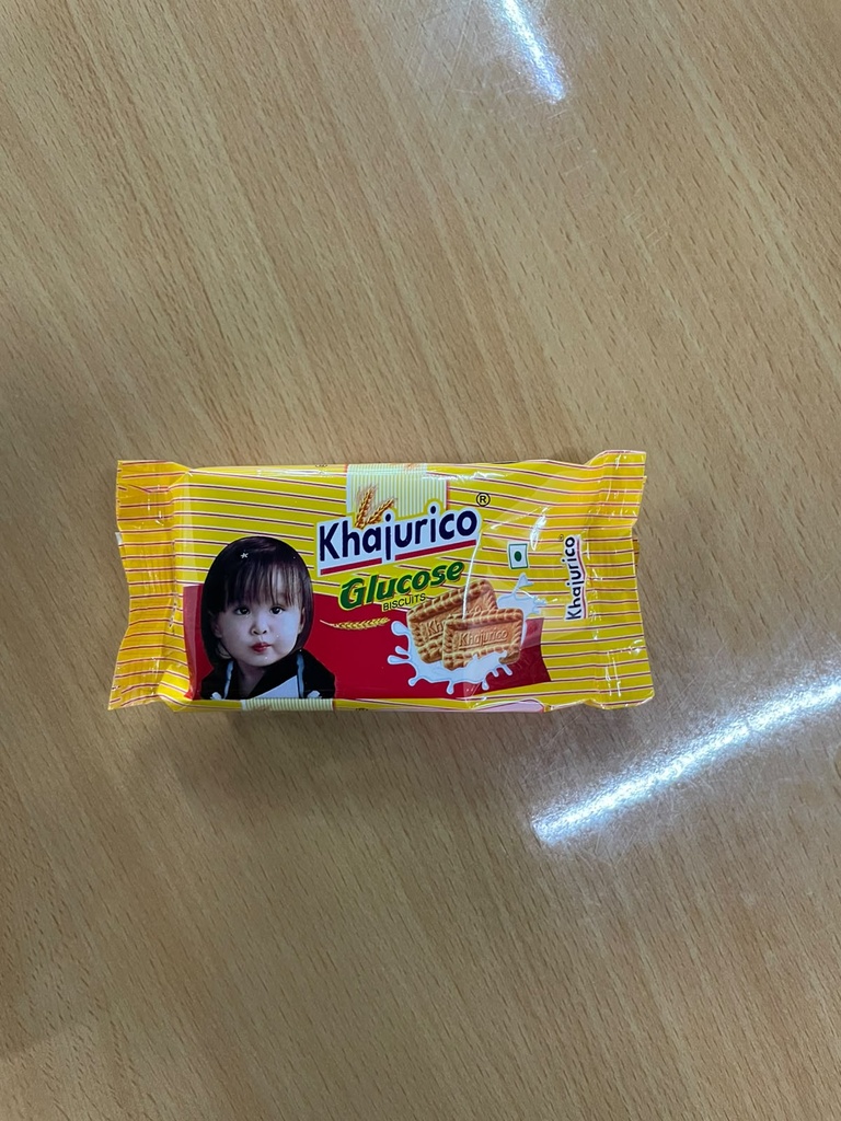 Khajurico Glucose Biscuit 25g + 15g Extra | Crunchy Energy Biscuits | Classic Sweet Tea Time Snack for Kids & Family (Pack of 12)