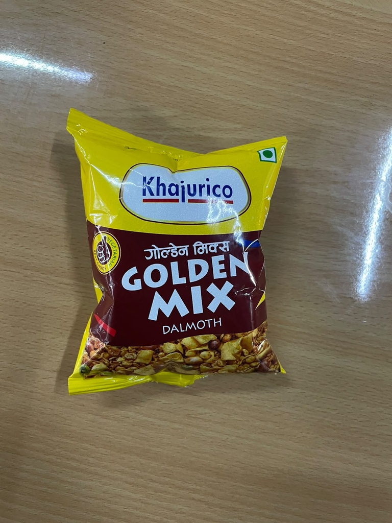Khajurico Golden Mix Namkeen 35g | Crispy Nepali Savory Snack Mix | Spicy Crunchy Tea Time Namkeen Pack | Ready-to-Eat Party Snack