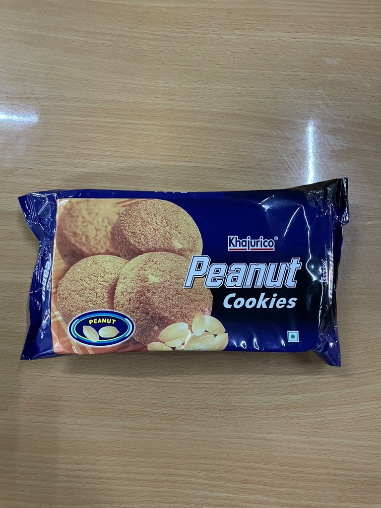 Khajurico Peanut Cookies 150g | Crunchy Peanut Flavored Biscuits | Rich & Sweet Tea Time Snack for Kids & Family