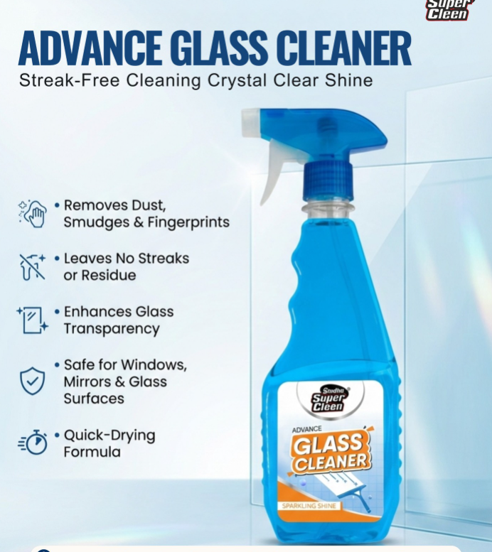 Sindhu Super Cleen Glass Cleaner - Sparkling Shine (500ml)