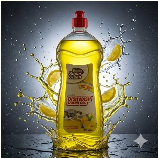 Sindhu Super Cleen Advanced Dishwash Liquid Gel – Lemon Power (1000ml) 