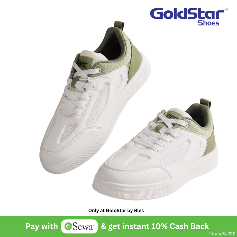 Goldstar ULSF-AX-1FV Unisex Lightweight Casual Sneakers – White/Light Green