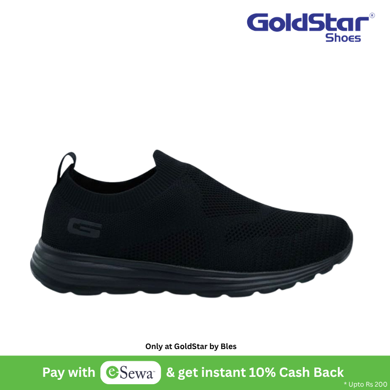 Goldstar G10 Sunlite-04 Men's Walking Shoes (Full Black) Comfortable Sports & Casual Wear