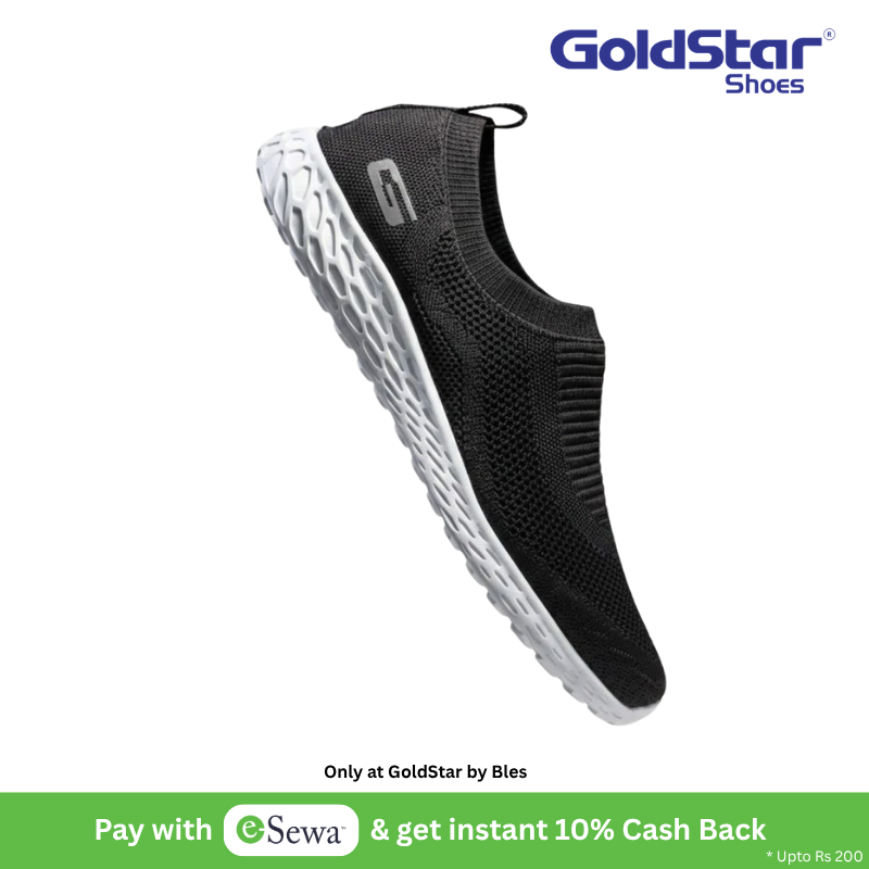 Running Shoes G10 Goldstar Black Designer Collection Graceful Look Comfortable Fit Daily Wear Soft Feel [Sl03BL9]