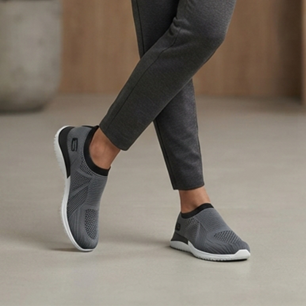 Goldstar Shoes G10-G1113 - Goldstar Outdoor Walking Shoes - Dark Grey Color