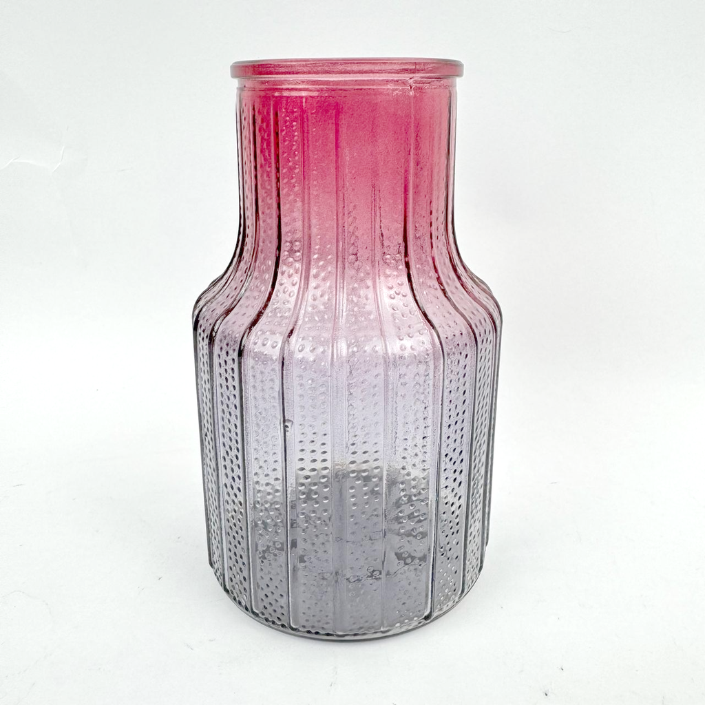 Vertical bar colorful vase