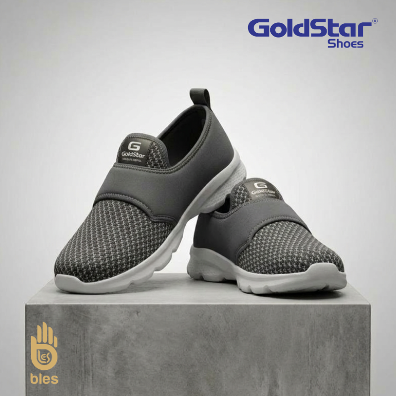 Goldstar G10-L604 Men's Slip-On Shoes – Dark Grey