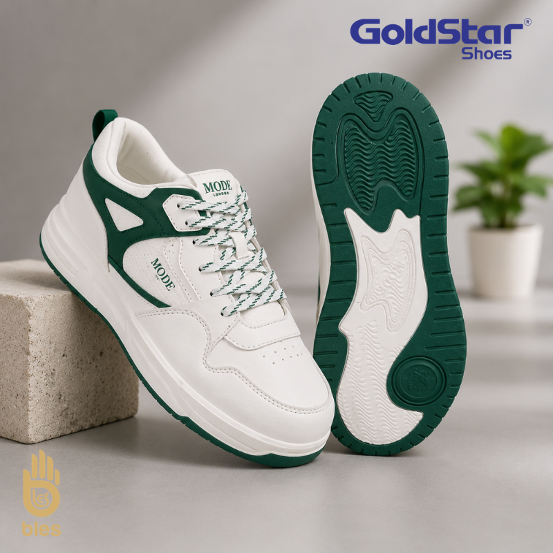 Goldstar Shoes MODE Carlo-01 Green White Casual Sneakers for Men & Women