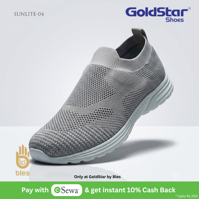 GoldStar Sunlite-04 Grey Lightweight Sports Shoes – Comfortable Walking Slip-Ons