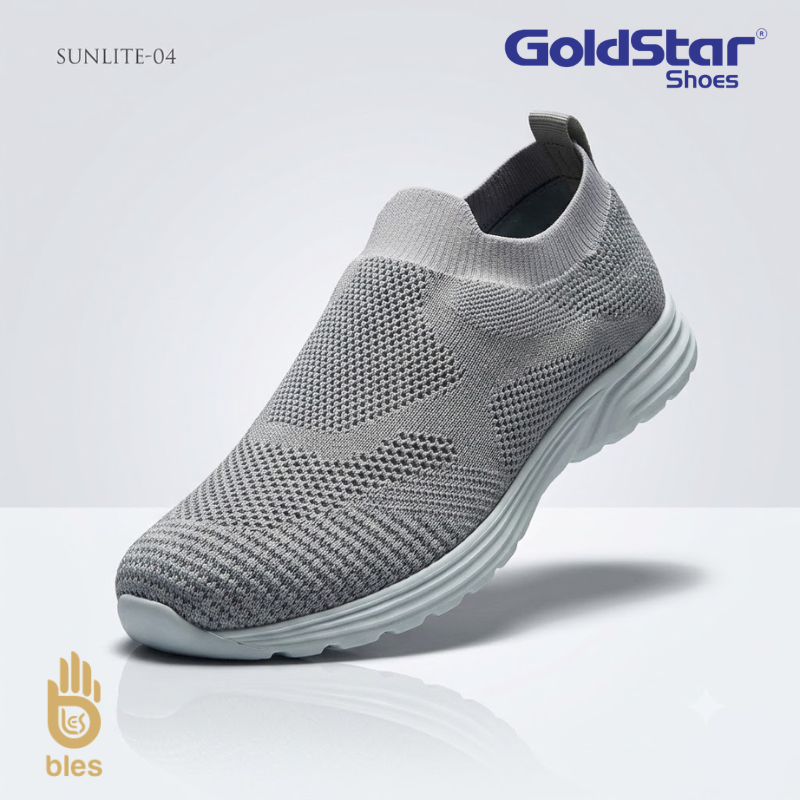 GoldStar Sunlite-04 Grey Lightweight Sports Shoes – Comfortable Walking Slip-Ons