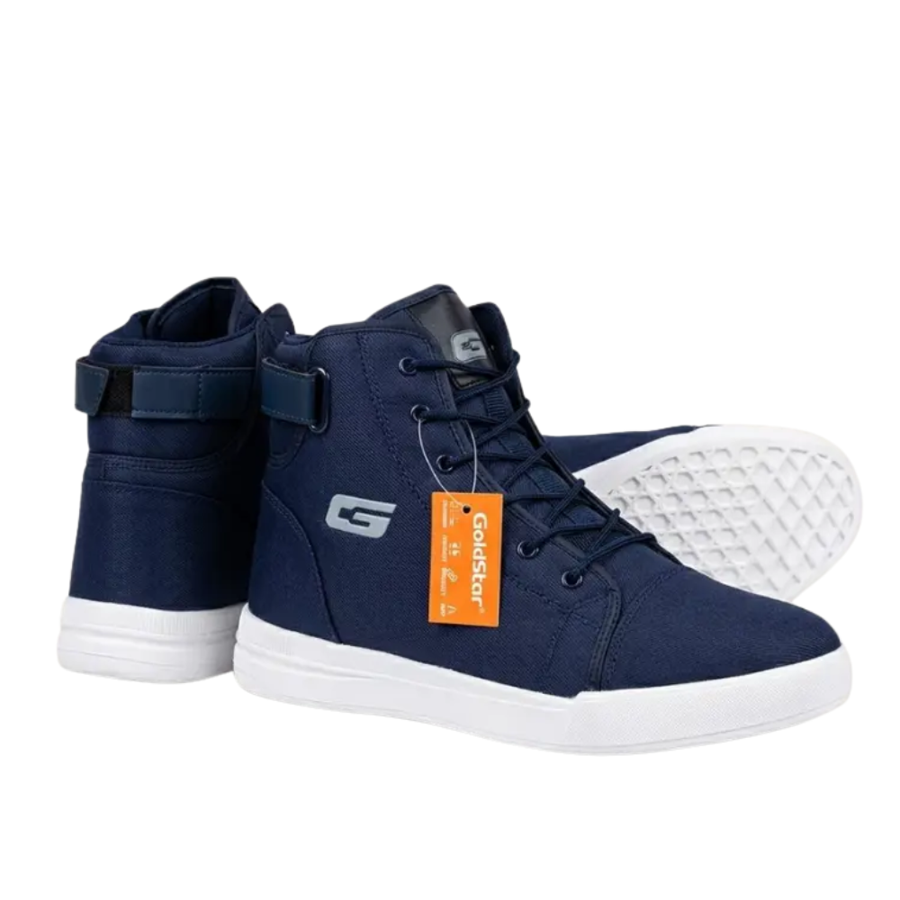 Goldstar G10-904 High Top Sneakers (Dark Navy Blue) – Casual Canvas Shoes for Men