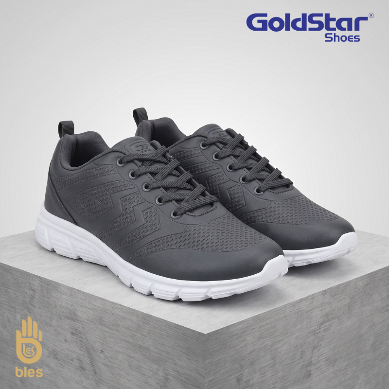 Goldstar G10-G708 Men's Dark Grey Running & Walking Shoes | Lightweight Sports Sneakers