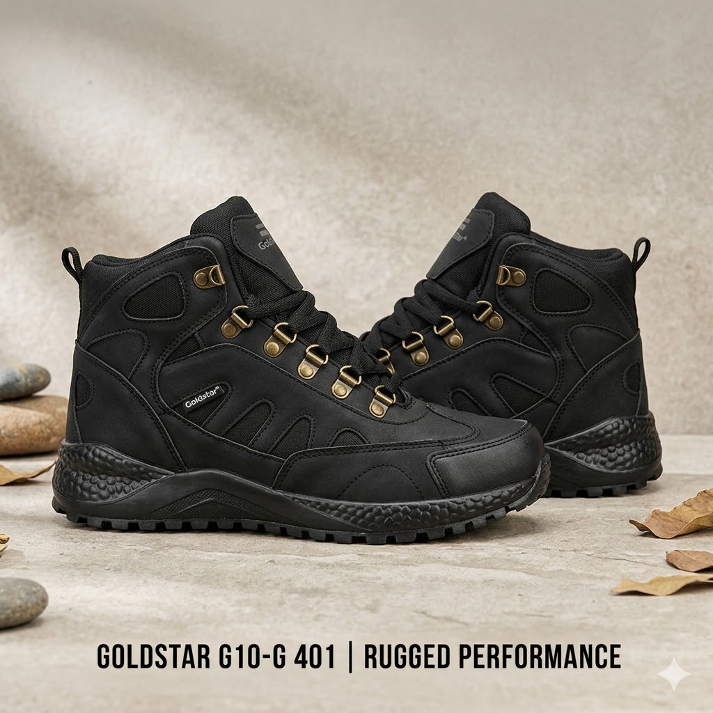 Goldstar Hiking Boots G10-G 401 For Men [G10G401Bl7]