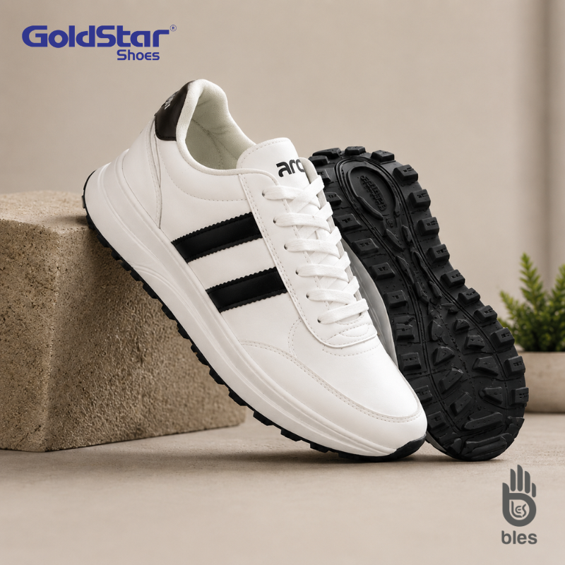 Goldstar ULSF-AXL-113CV Casual Shoes | Lightweight Sneakers | White/Black & White/Maroon
