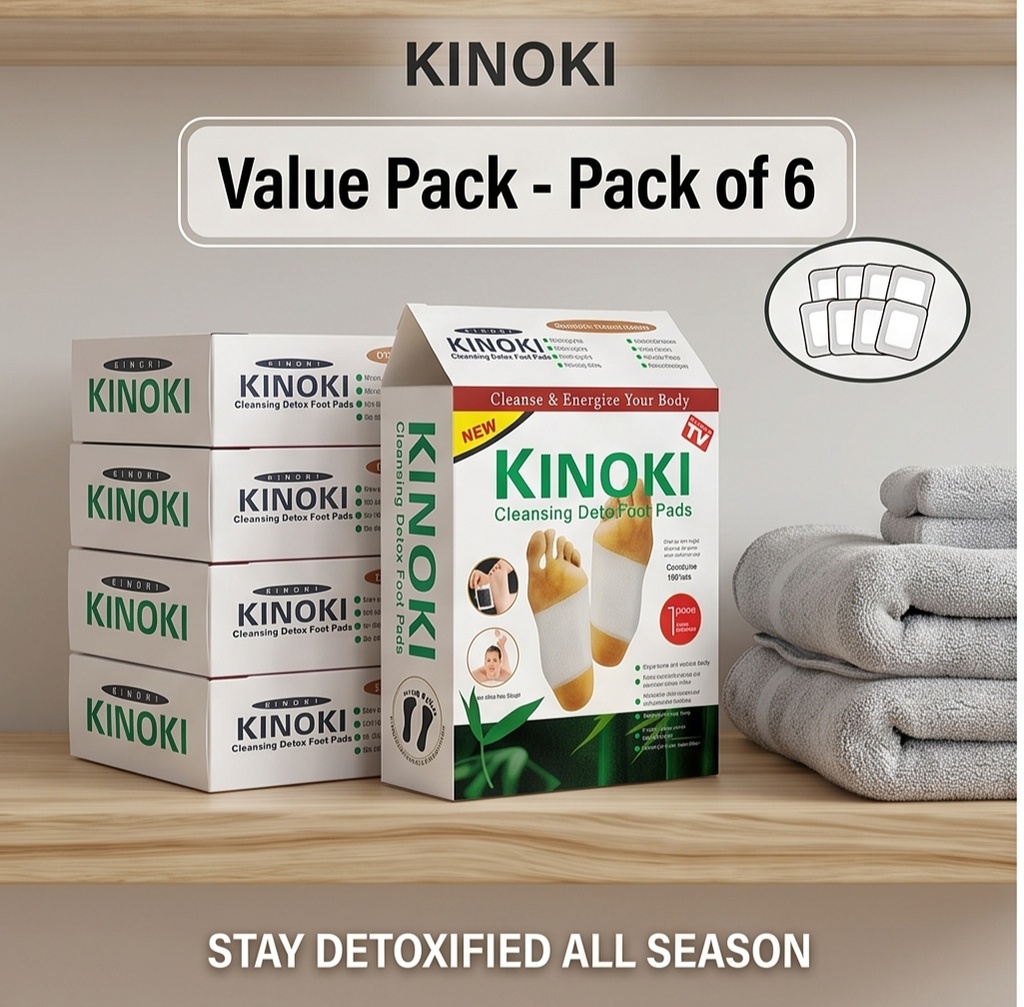 KINOKI CLEANSING DETOX FOOT PADS (PACK OF 6)