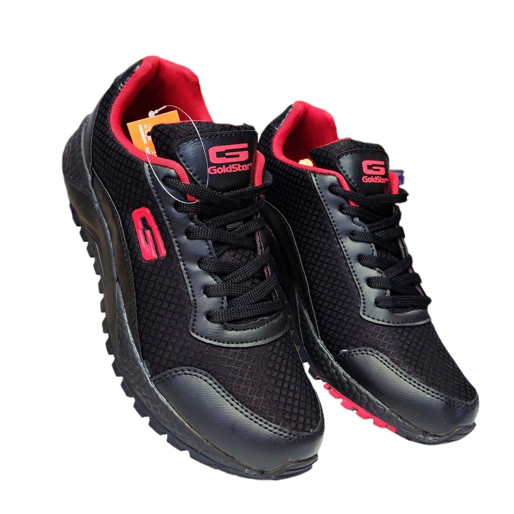 Goldstar G10-G404 Black Red Sports Shoes for Men – Lightweight Comfortable Running & Casual Sneakers