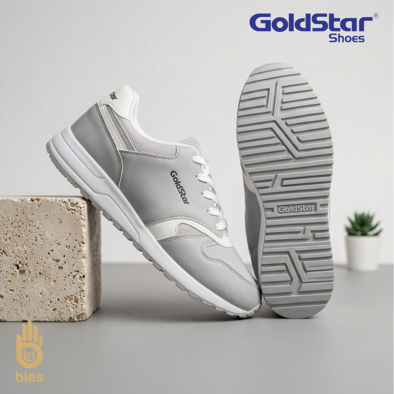 GoldStar DASY-02 Men's Grey & White Lightweight Running Shoes