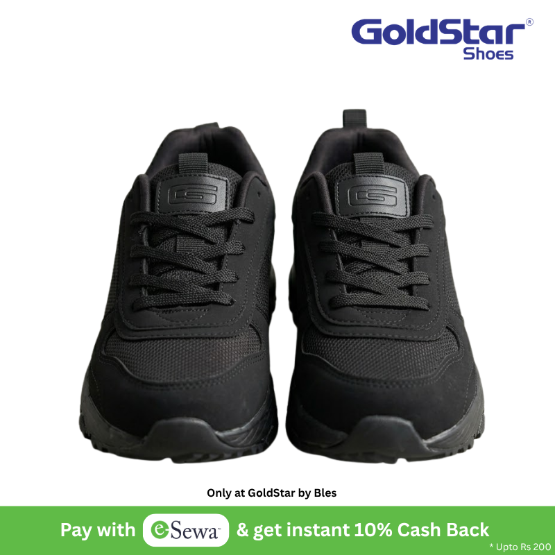 Goldstar G10-L2111 Black Running Shoes – Lightweight Sports & Casual Sneakers