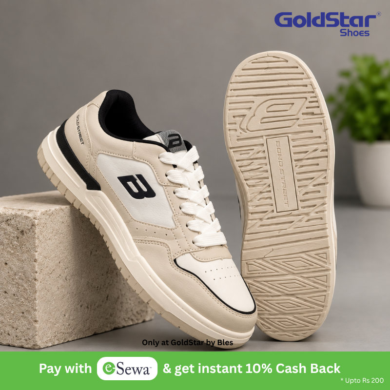 Goldstar Lior-04 Men's Casual Lifestyle Sneakers – Beige & Black | Bond Street Edition [Lior-04-BB-44]