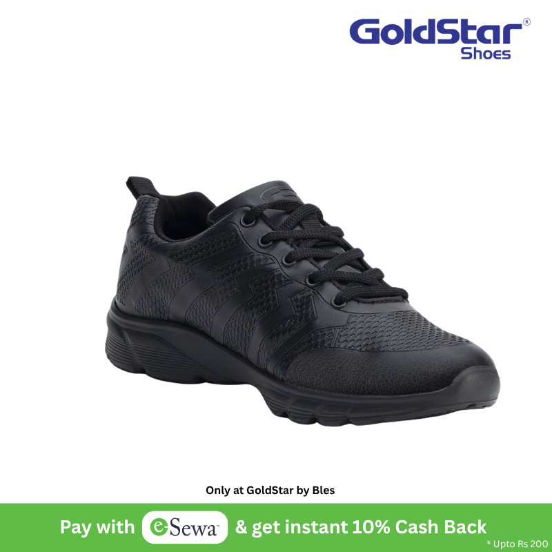 Goldstar G10-G708 Full Black Casual Shoes for Men