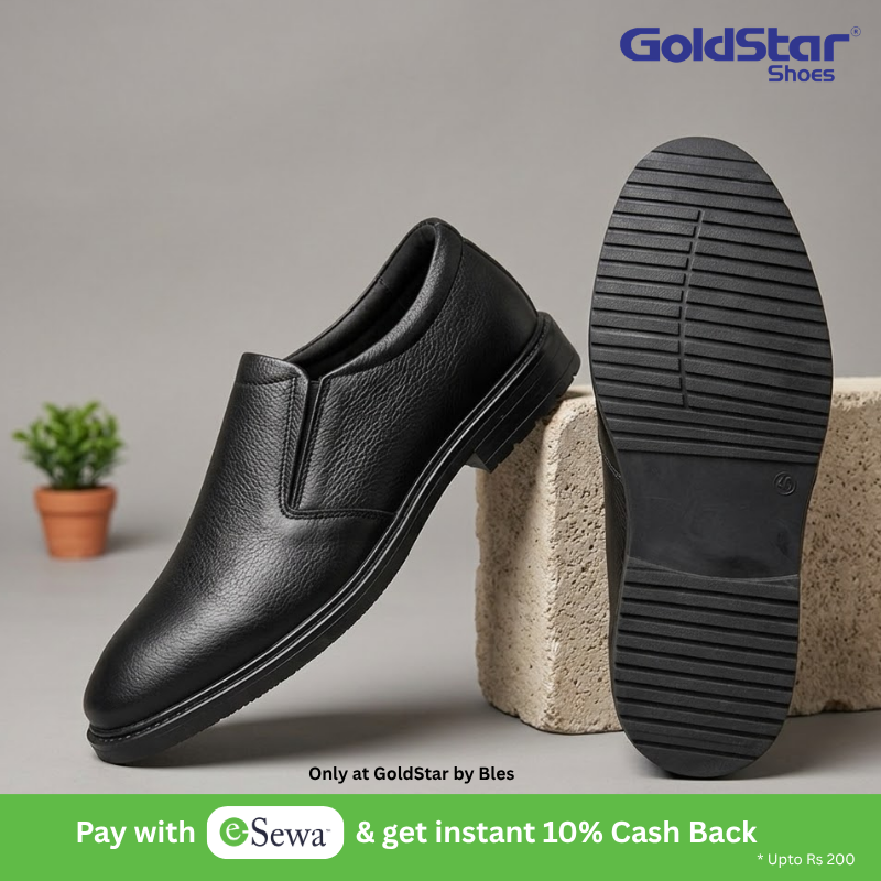 Goldstar Republic VE-2003 Genuine Leather Formal Slip-On Shoes for Men – Office & Party Wear