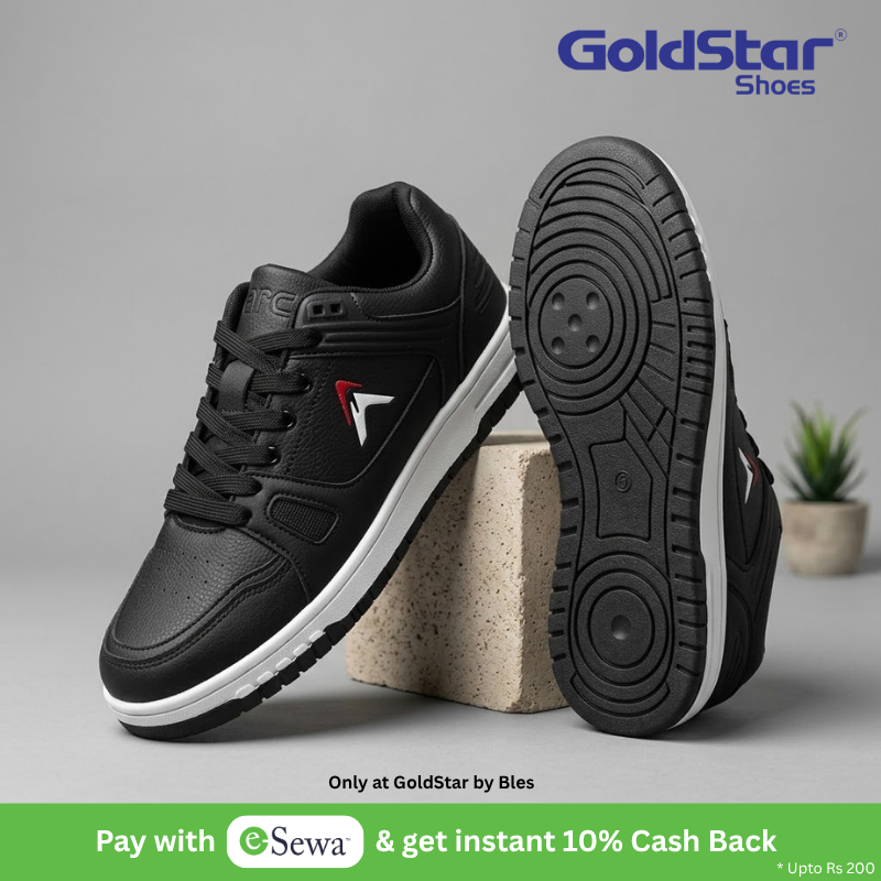 Goldstar Arc Series Ulsf AX-3CGV Men's Casual Sneaker Shoes - Black/White