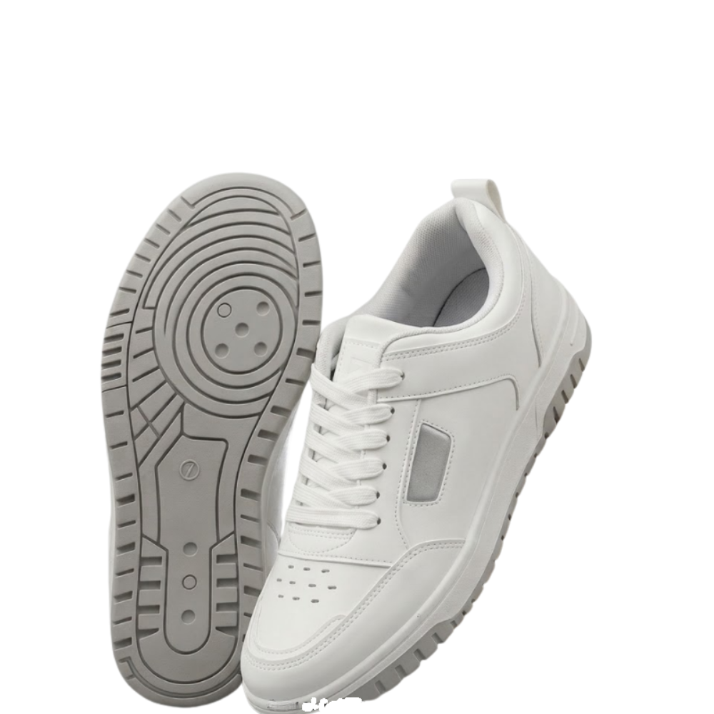 Goldstar AX.3AGV Casual Sneakers For Men - White/Grey | Stylish & Comfortable Daily Wear Footwear